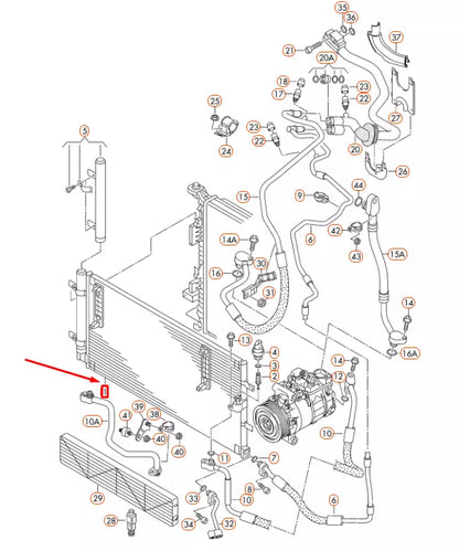 NEW AUDI A4 B8 A/C CONDENSER 8K0260403AF ORIGINAL