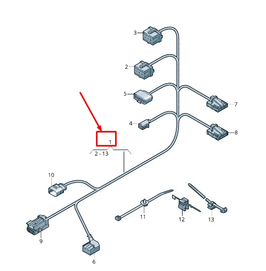 NEW AUDI A6 4A C8 CENTRE CONSOLE WIRING HARNESS LHD 4K1971685F