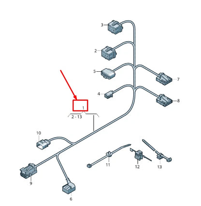 NEW AUDI A6 4A C8 CENTRE CONSOLE WIRING HARNESS LHD 4K1971685F