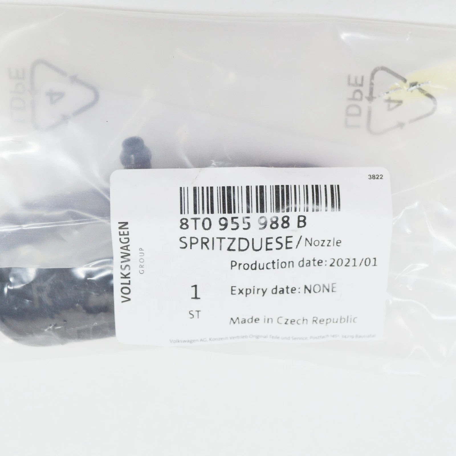 NEW AUDI A4 B8 FRONT WINDSHIELD WASHER JET RIGHT 8T0955988B