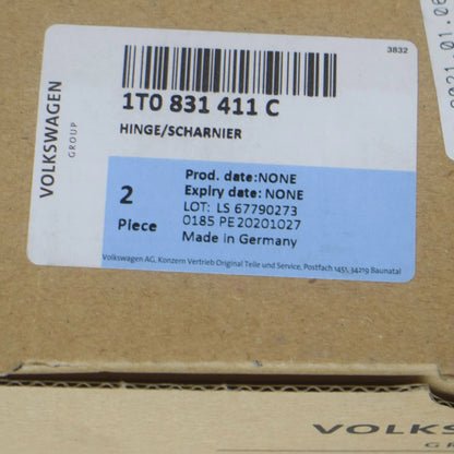 NEW VOLKSWAGEN TOURAN 1T FRONT LEFT DOOR LOWER HINGE 1T0831411C