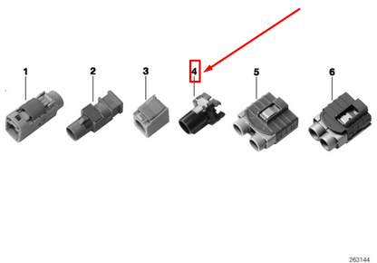 new bmw g20 right exit cable angular hf pin housing 6913643 61136913643 original