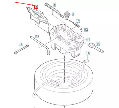 NEW VOLKSWAGEN BEETLE A5 LIFT JACK 5C0011031B ORIGINAL