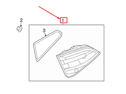 NEW AUDI A4 AVANT B8 REAR RIGHT INNER TAILLIGHT 8K5945094AD ORIGINAL
