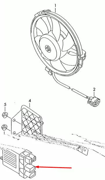 NEW VW TRANSPORTER T5 RADIATOR FAN CONTROL MODULE 7H0919506D 2.0TDI 103KW