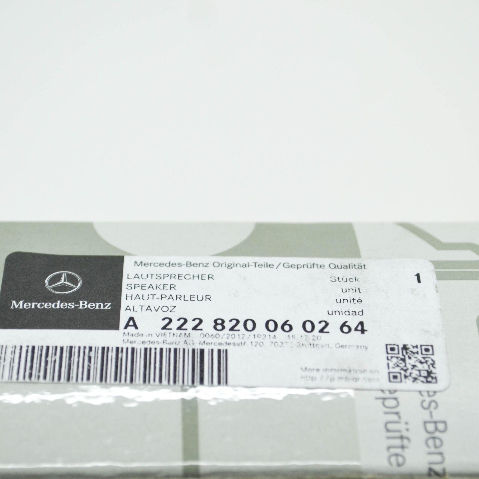 new mercedes-benz s-class w222 dashboard sound speaker a2228200602 original