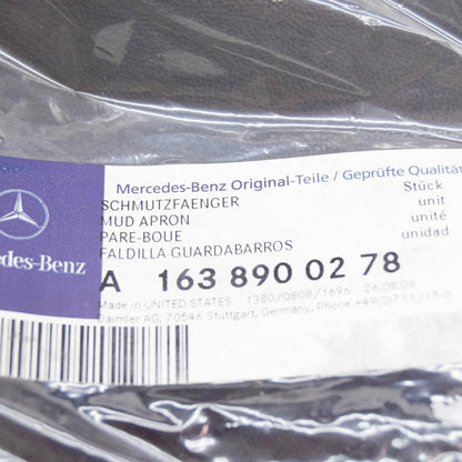 NEW MERCEDES-BENZ ML W163 REAR RIGHT MUDGUARD FLAP A1638900278 ORIGINAL