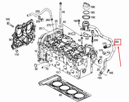 NEW MERCEDES-BENZ CLA C117 OIL SEPARATOR VENT LINE A2700180900 ORIGINAL
