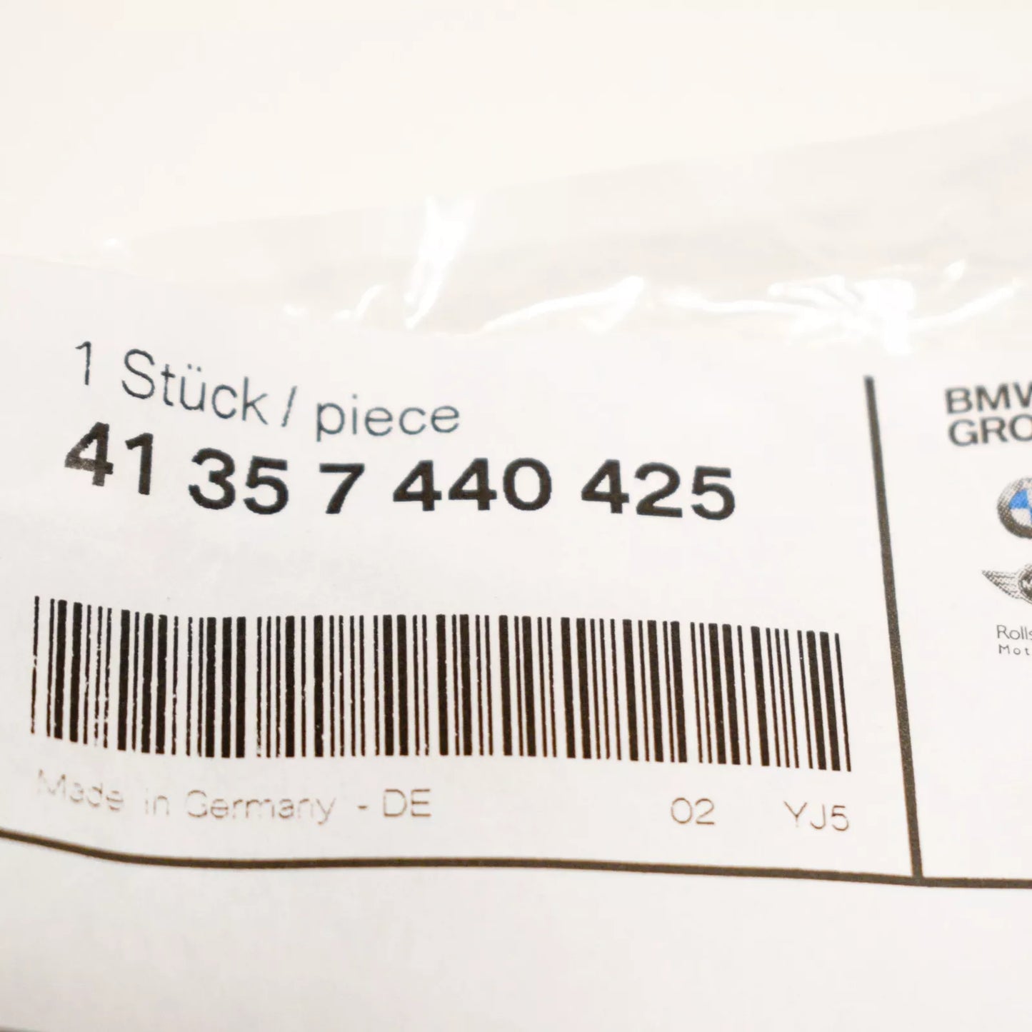 NEW BMW 5 G30 FRONT LEFT FENDER SIDE PANEL BRACKET 41357440425 ORIGINAL