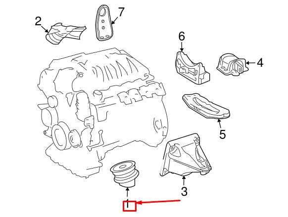 new mercedes-benz e-class w212 front engine mount a212240071764 original