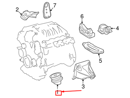 new mercedes-benz e-class w212 front engine mount a212240071764 original