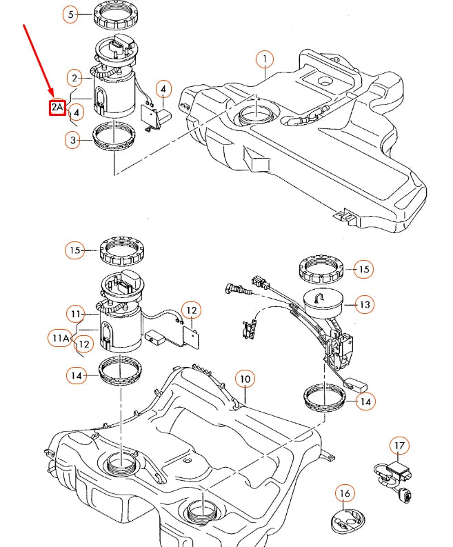 NEW AUDI A3 8P FUEL DELIVERY UNIT AND SENDER 1K0919051AP ORIGINAL