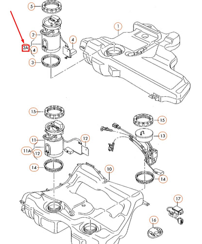 NEW AUDI A3 8P FUEL DELIVERY UNIT AND SENDER 1K0919051AP ORIGINAL