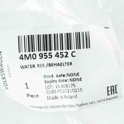 NEW AUDI Q8 4MN WINDSHIELD WASH WATER RESERVOIR 4M0955452C ORIGINAL