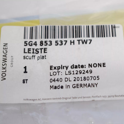 NEW VOLKSWAGEN GOLF MK7 DOOR SILL TRIM 5G4853537HTW7