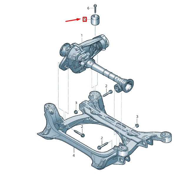 NEW VW TOUAREG 7P MK2 FRONT AXLE DIFFERENTIAL BALANCE WEIGHT 0BM409307