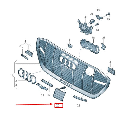 NEW AUDI E-TRON GEN HYBRID CHARGING PORT DOOR 4KE853949B3DA