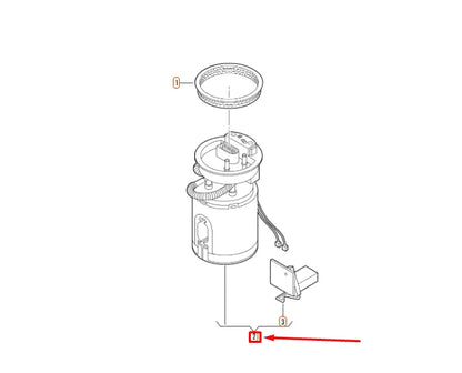 NEW VOLKSWAGEN BEETLE A5 FUEL DELIVERY UNIT AND SENDER 1K0919051DA ORIGINAL