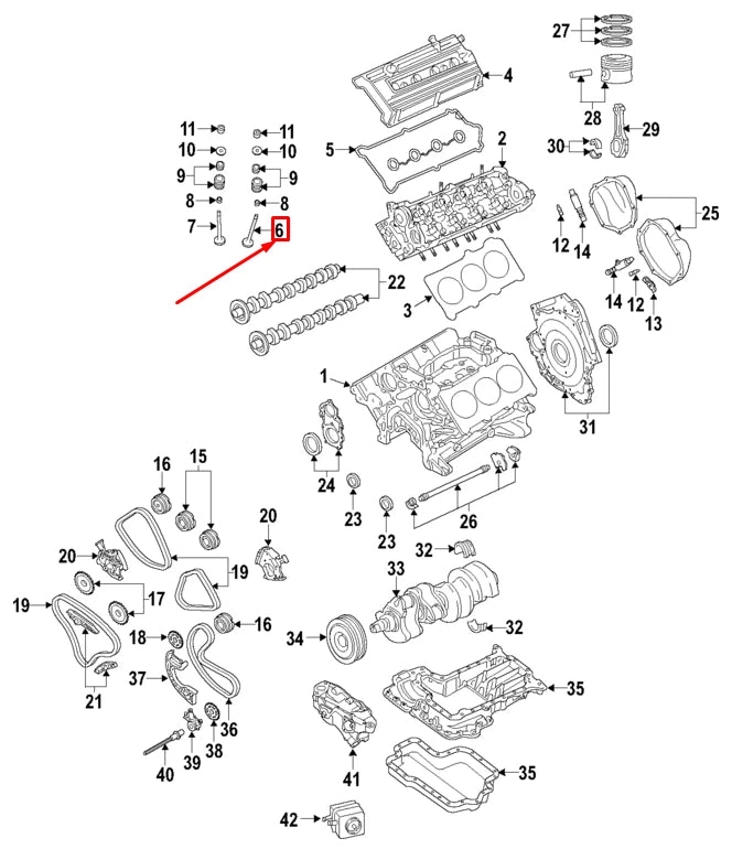 NEW AUDI A4 AVANT B8 ENGINE INTAKE VALVE 06E109601E ORIGINAL