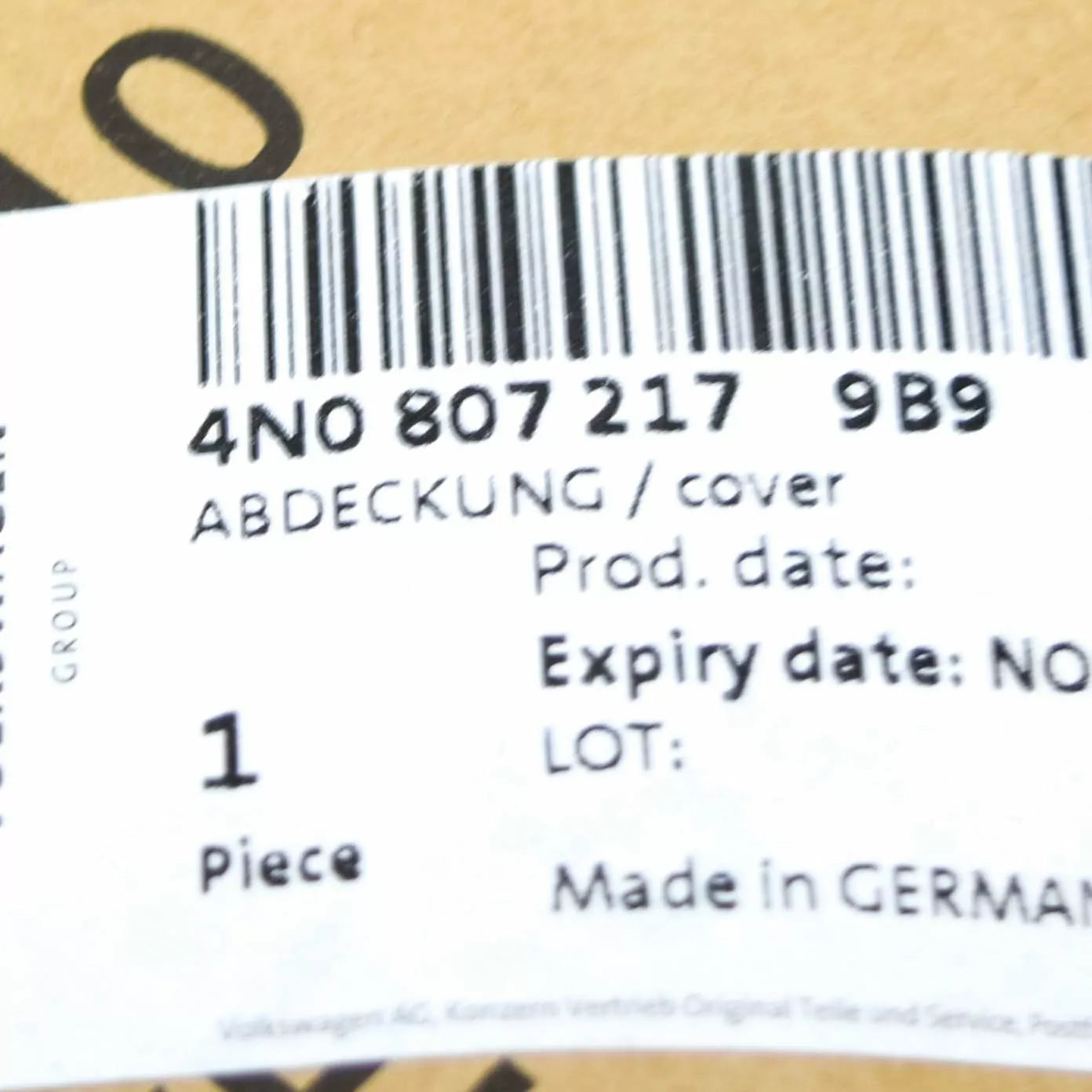 NEW AUDI A8 4N D5 FRONT BUMPER TRIM COVER 4N08072179B9 ORIGINAL