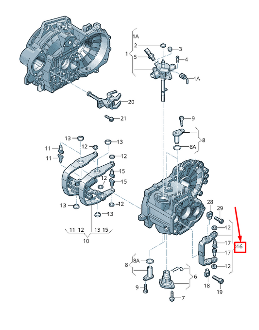 NEW VW CADDY IV SA MK6 5-SPEED SELECTOR FORK 0A4311562A ORIGINAL