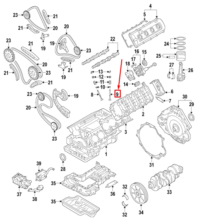 NEW AUDI A6 AVANT C6 ENGINE EXHAUST VALVE 077109611S ORIGINAL
