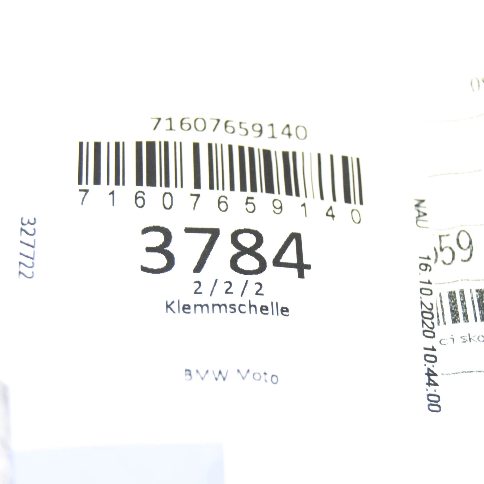 NEW BMW F-MODEL F 650 GS 00 PIPE CLAMP HAND PROTECTOR 71607659140 ORIGINAL