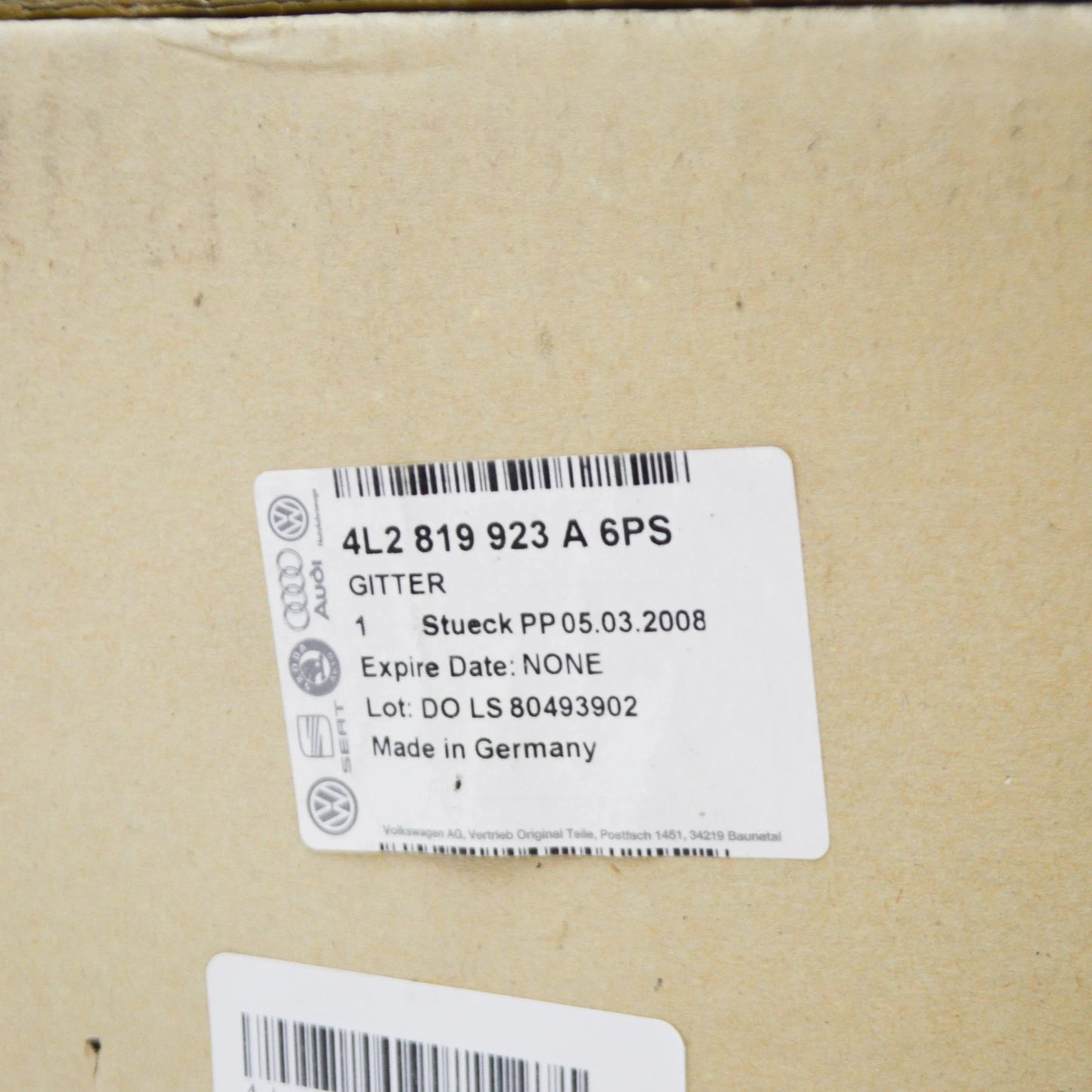 NEW AUDI Q7 4L FRONT DASH HEATER AIR VENT DUCT COVER RHD 4L2819923A6PS ORIGINAL