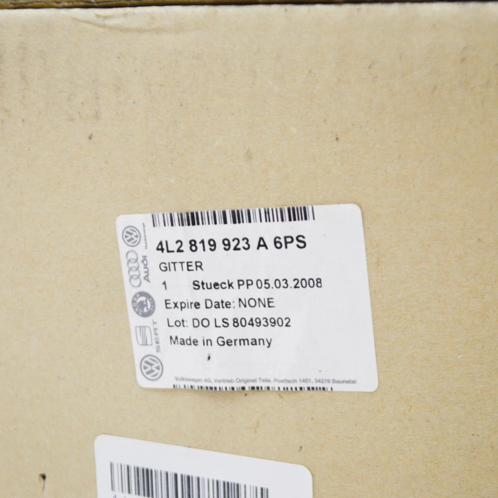 NEW AUDI Q7 4L FRONT DASH HEATER AIR VENT DUCT COVER RHD 4L2819923A6PS ORIGINAL