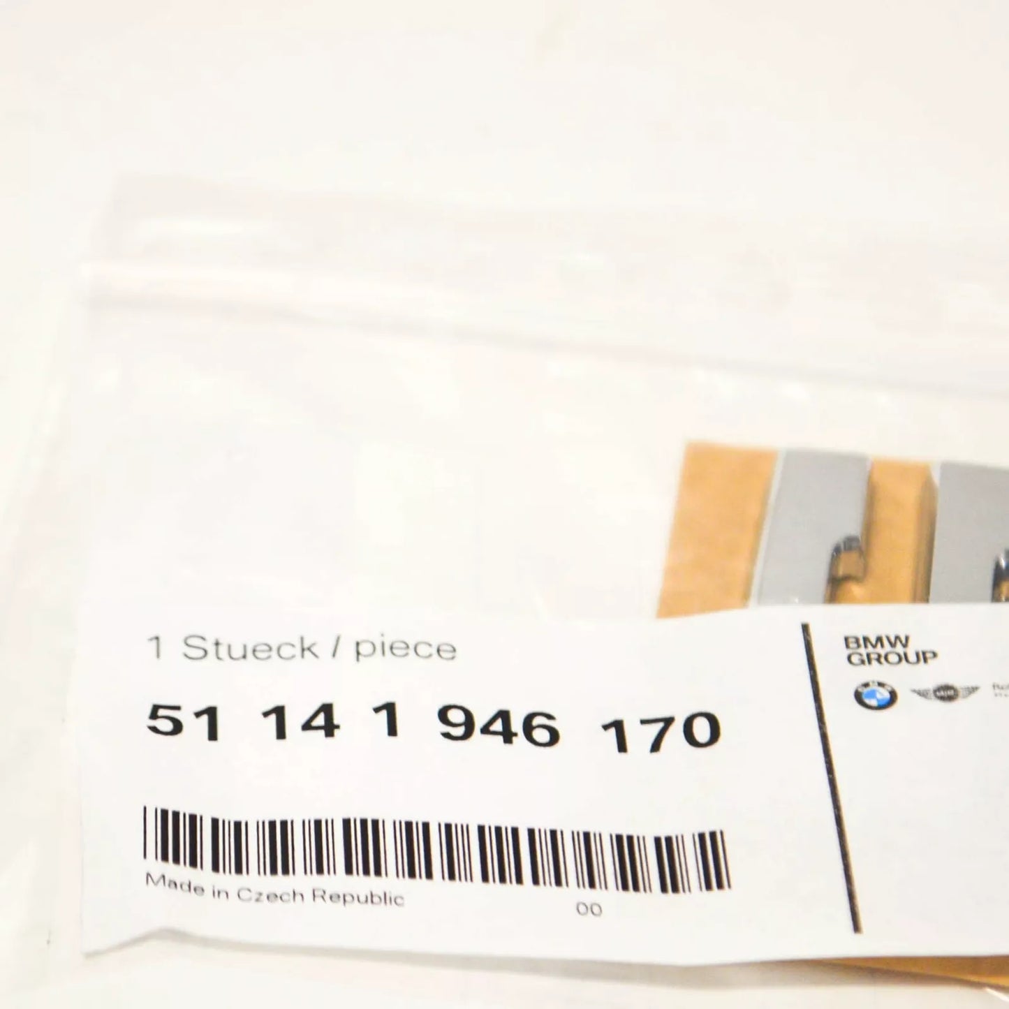 NEW BMW E28 E34 TRUNK LID CHROME 5 EMBLEM BADGE LOGO SIGN 1946170 51141946170