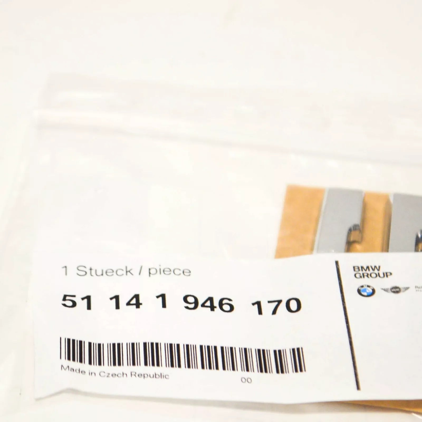 NEW BMW E28 E34 TRUNK LID CHROME 5 EMBLEM BADGE LOGO SIGN 1946170 51141946170