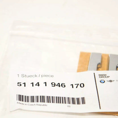 NEW BMW E28 E34 TRUNK LID CHROME 5 EMBLEM BADGE LOGO SIGN 1946170 51141946170