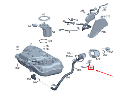 new mercedes-benz gla h247 fuel shutoff valve a2474703202 original