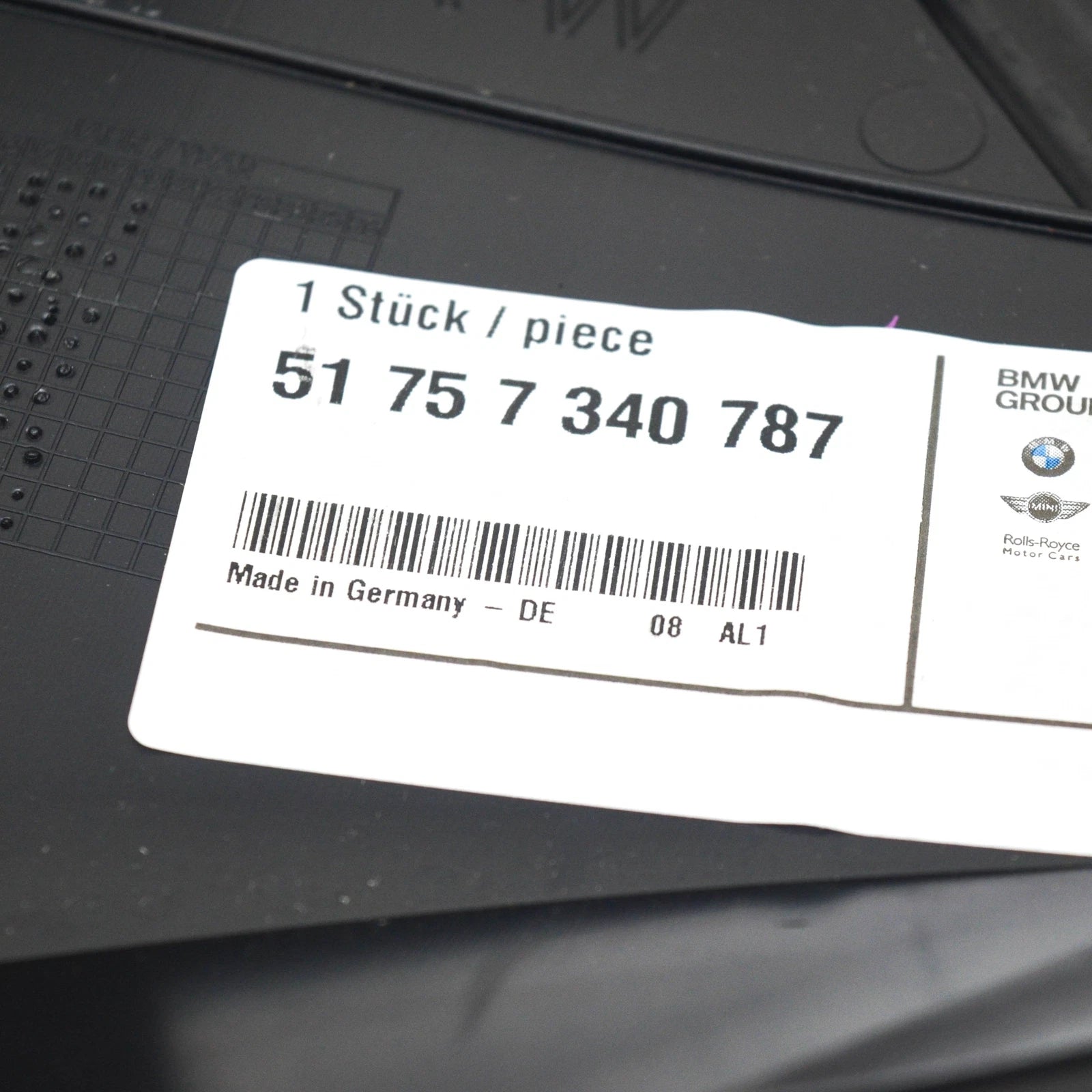 NEW BMW 5 G30 REAR LEFT UNDERBODY PANELLING 51757340787 ORIGINAL