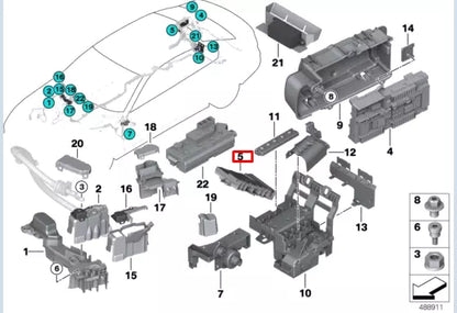 NEW BMW 5 G30 POWER B DISTRIBUTION BOX 9353742 61149353742 ORIGINAL