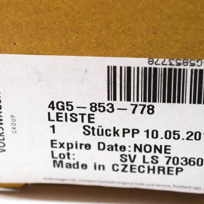 NEW AUDI A6 C7 EXTERIOR RIGHT C-PILLAR COVER TRIM 4G5853778 ORIGINAL