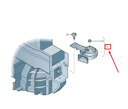 NEW AUDI RS3 LEFT SIDE HIGH TONE HORN 8V0951209D