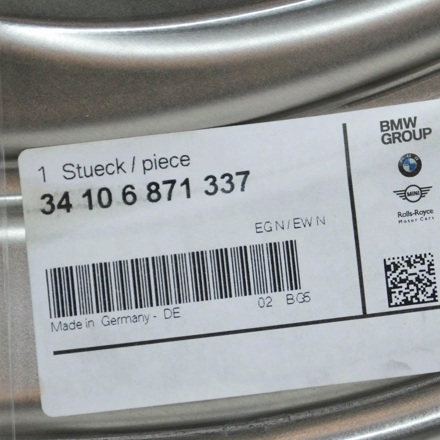 NEW BMW 3 G20 M PERFORMANCE FRONT LEFT BRAKE DISC PROTECTION 34106871337