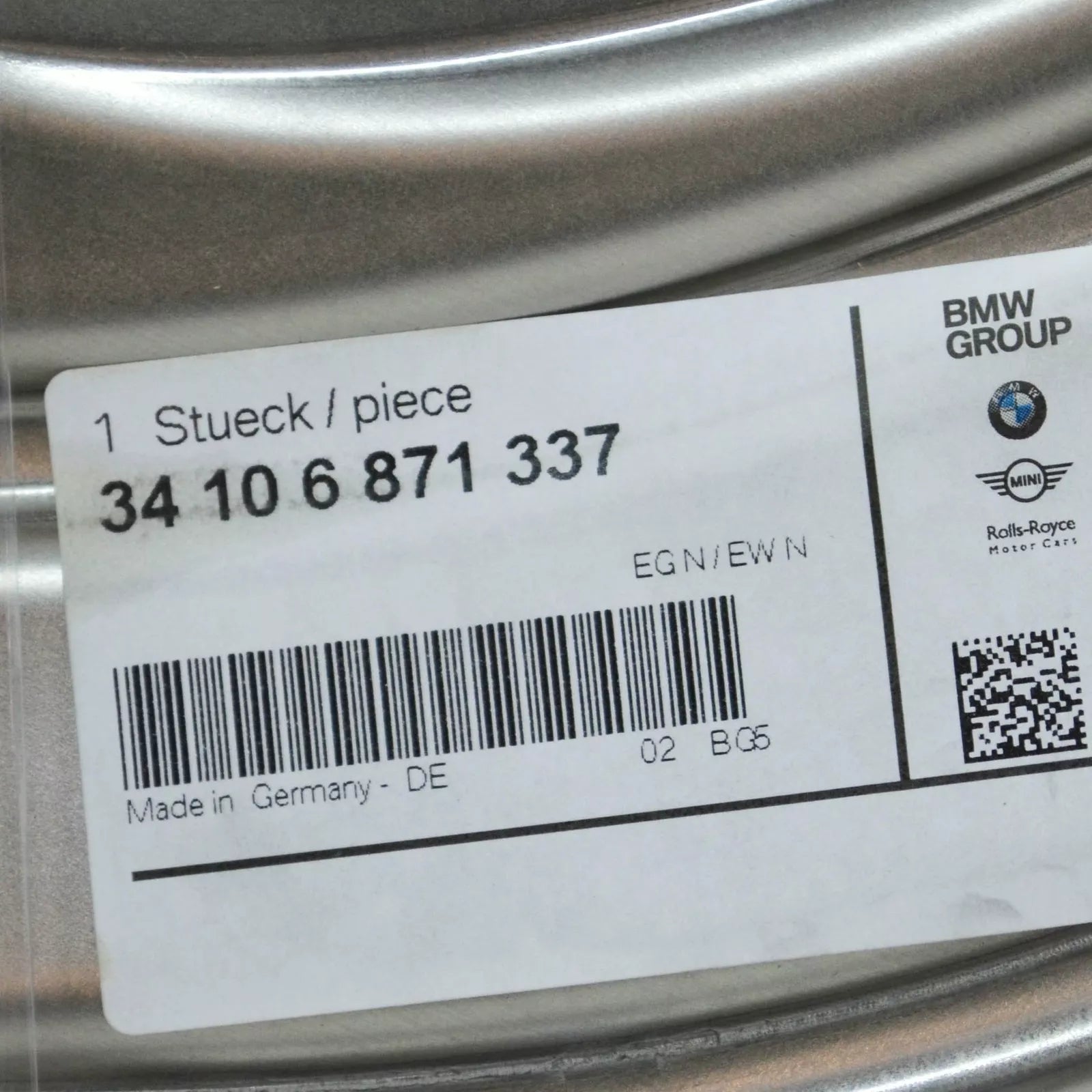 NEW BMW 3 G20 M PERFORMANCE FRONT LEFT BRAKE DISC PROTECTION 34106871337