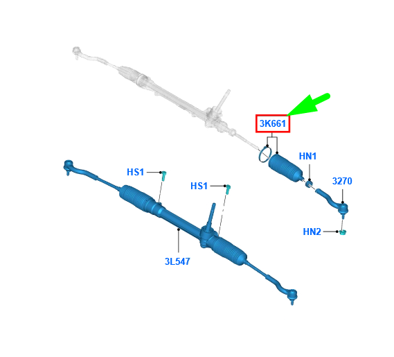 new ford ka mk2 steering column boot assy 9s51-3k661-aa 1546265 original