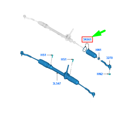 new ford ka mk2 steering column boot assy 9s51-3k661-aa 1546265 original