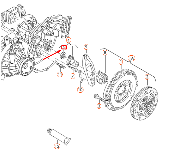 new audi a1 mk1 manual transmission input shaft seal 085311113 original