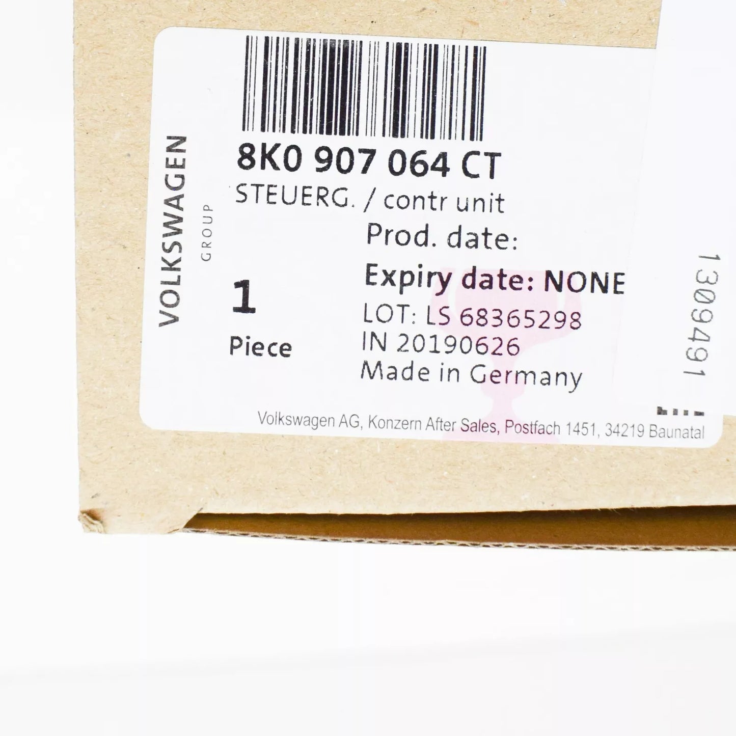 NEW AUDI A4 B8 CONVENIENCE SYSTEM CONTROL UNIT 8K0907064CT ORIGINAL