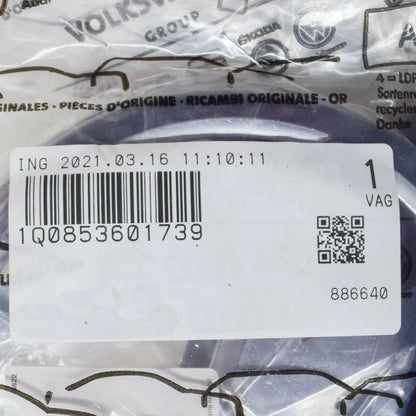 NEW VOLKSWAGEN EOS 1F BONNET BADGE 1Q0853601739