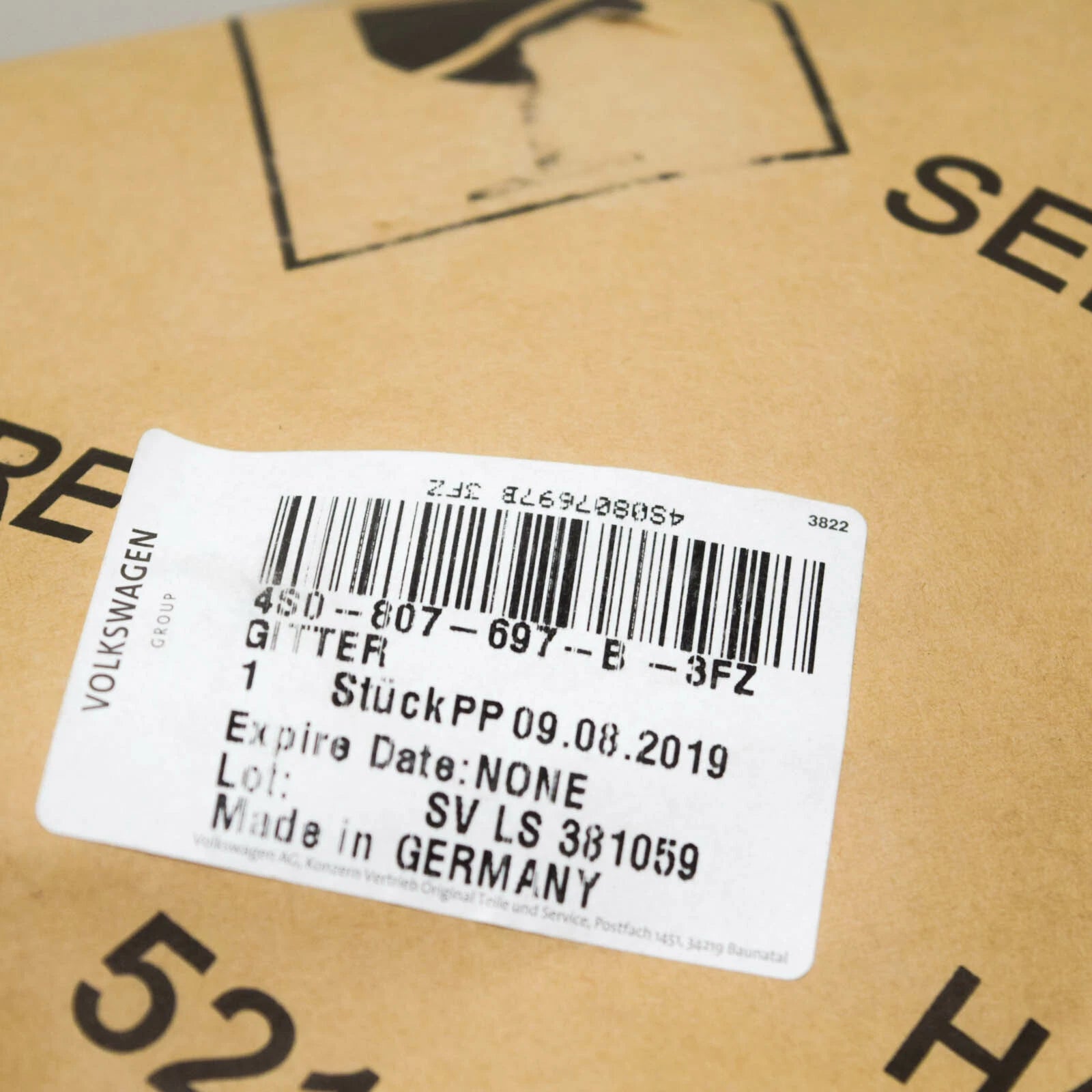 NEW AUDI R8 4S FRONT LEFT OUTER GRILLE 4S0807697B3FZ