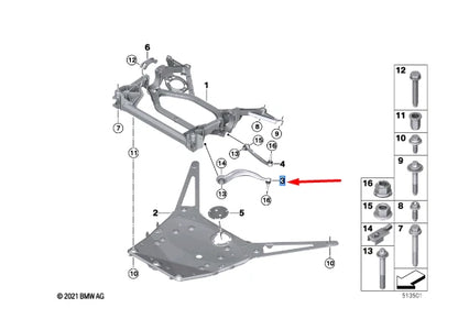 NEW BMW M4 COUPE G22 FRONT LEFT CONTROL ARM WISHBONE 31108095653 ORIGINAL