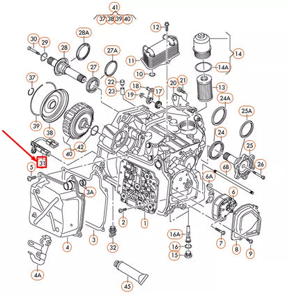 NEW AUDI A3 8P SPEED SENSOR WITH TEMPERATURE SENSOR 02E927321B