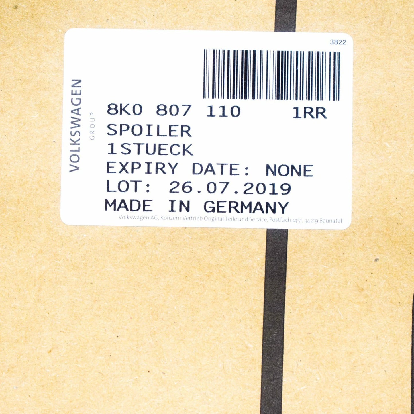 NEW AUDI A4 S4 B8 FRONT BUMPER GRILLE SPOILER 8K0807110 1RR