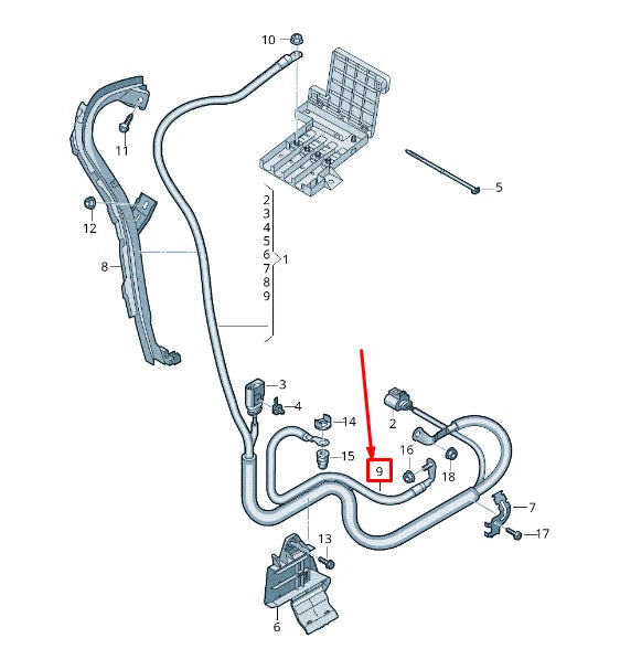 NEW AUDI Q7 4M EARTH LINE 4M0971237N