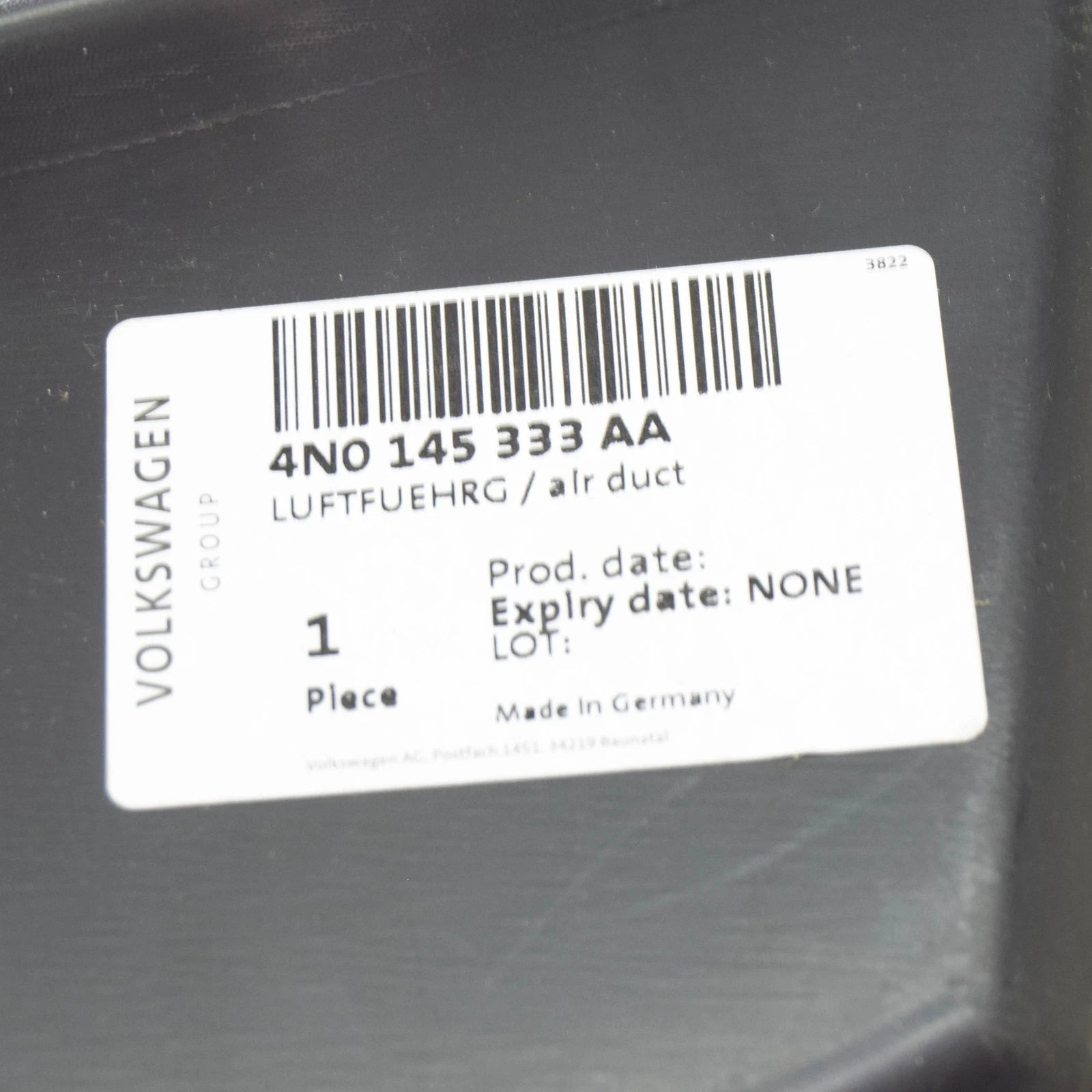 NEW AUDI A8 4N QUATTRO RADIATOR AIR DUCT 4N0145333AA ORIGINAL